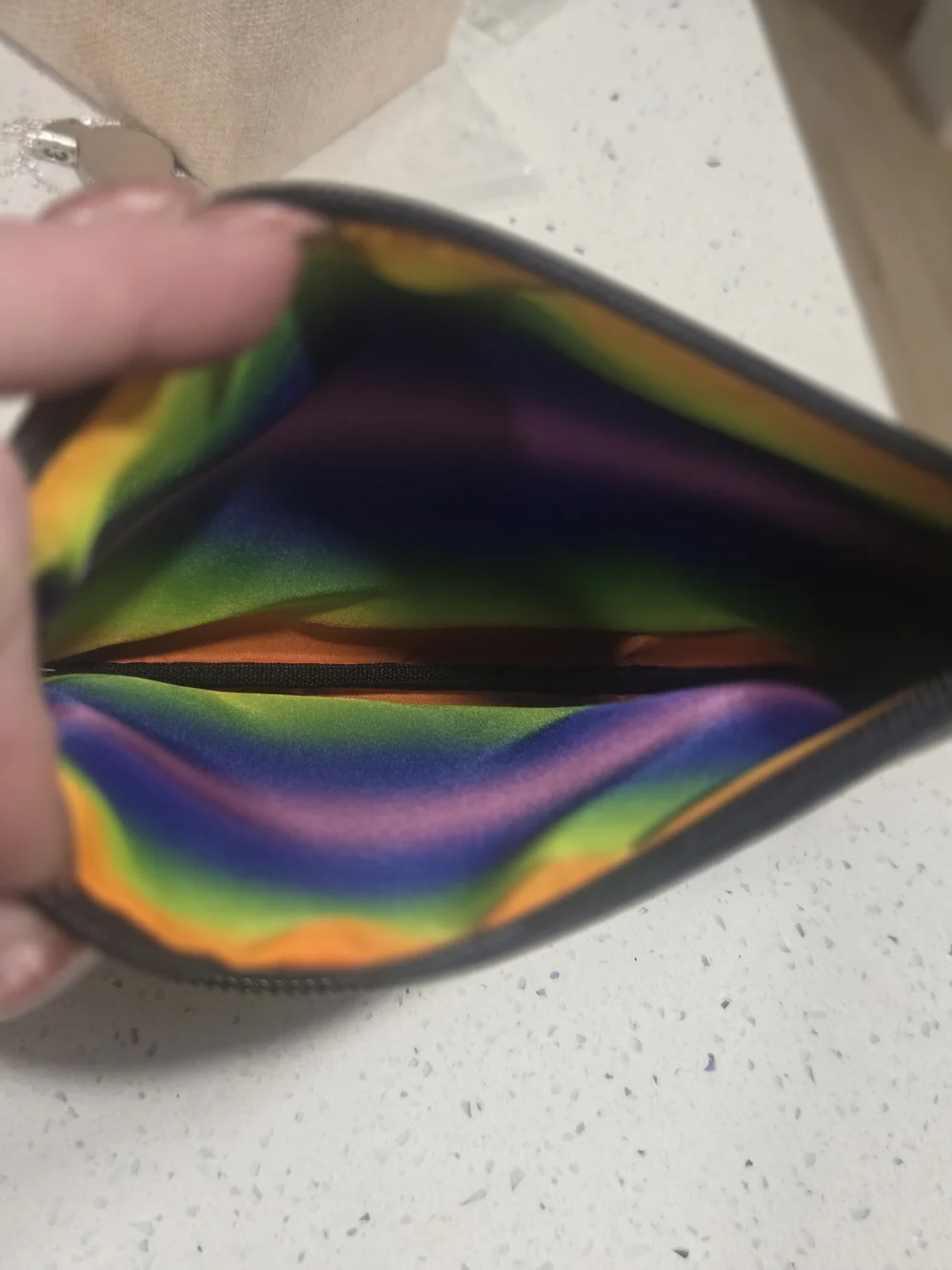 MAC Cosmetics Black Zip Pouch - Unisex Cosmetic Bag